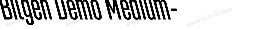 Bilgen Demo Medium字体转换
